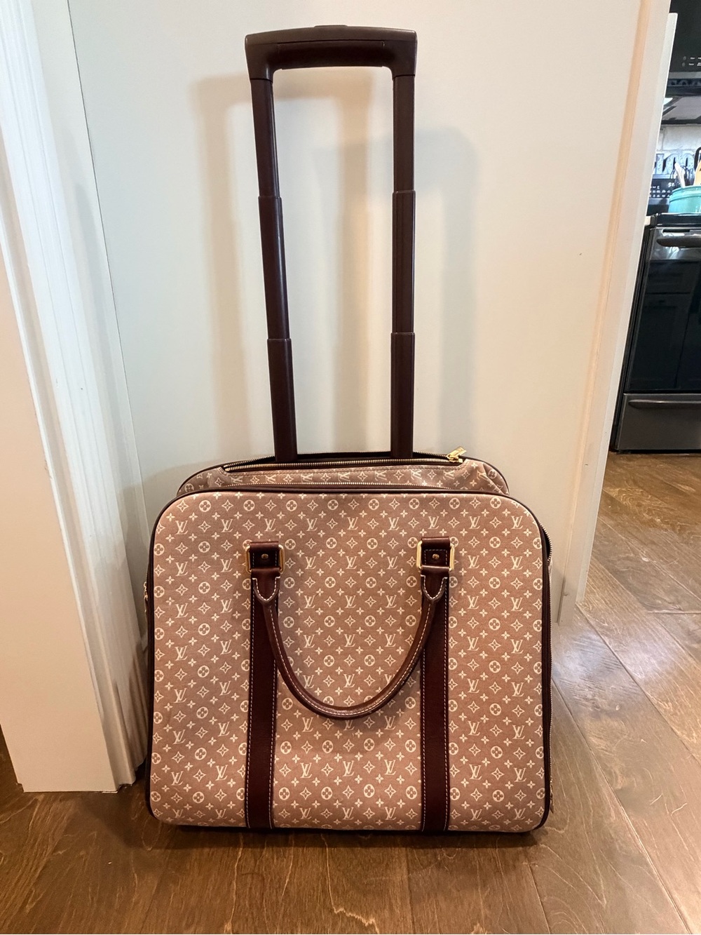 Louis Vuitton Monogram Idyll Epope Leather 2-Way Suitcase Travel Bag